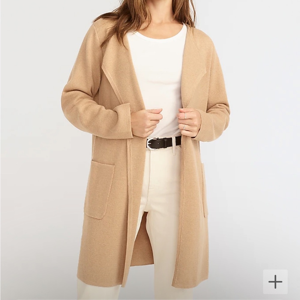 Juliette collarless sweater-blazer JCrew
